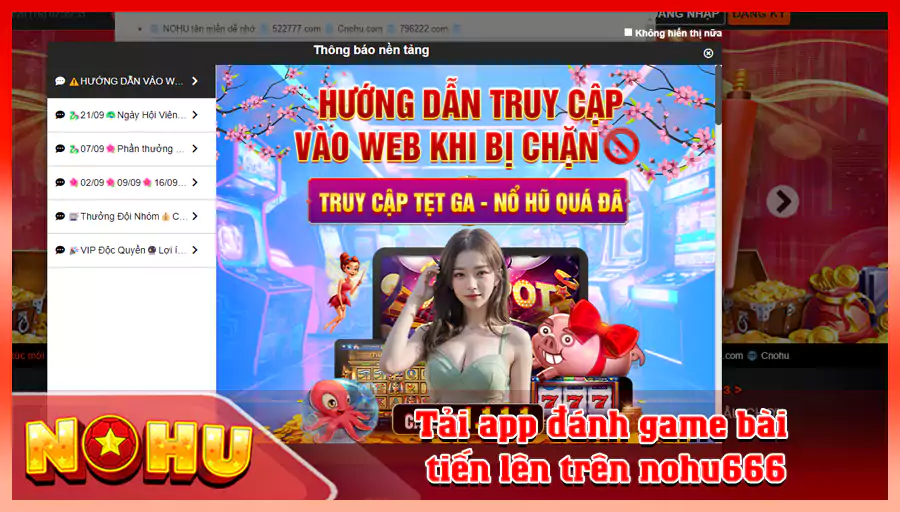 Tai app danh game bai tien len tren nohu666